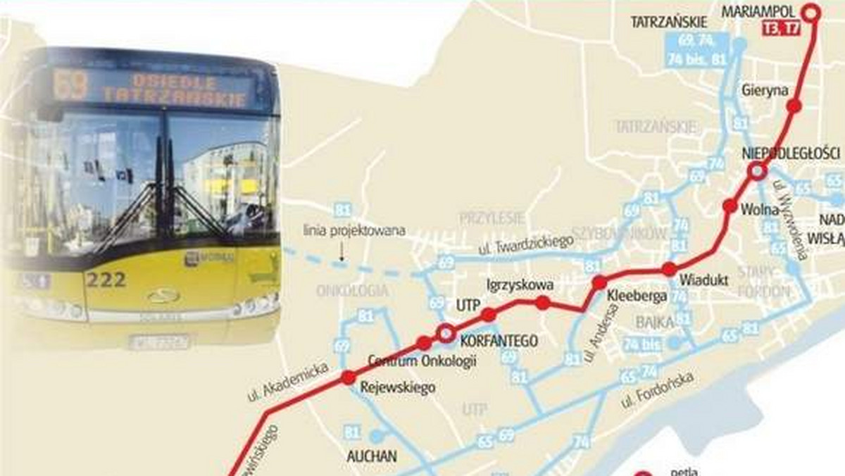 Budowa linii tramwajowej w Bydgoszczy wymusi korektę funkcjonowania autobusów. Znamy propozycje nowego układu komunikacji miejskiej dla Fordonu - informuje "Gazeta Pomorska".