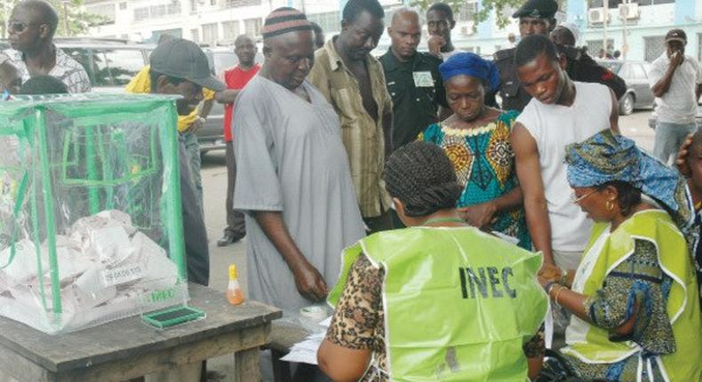 Nigerian voters at a polling unit (image used for illustrative purpose)