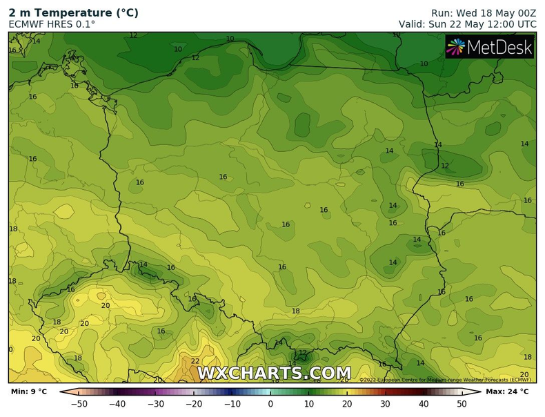 Temperatura wyraźnie spadnie