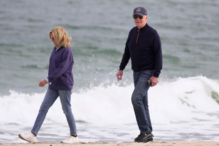 Džo i Džil Bajden na plaži u Rehobot Biču u Delaveru 10. novembra