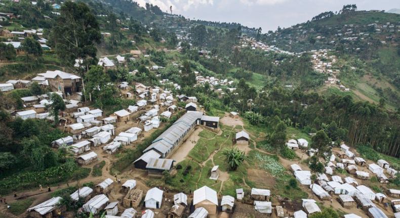 The Kalinga camp in Masisi Territory, eastern DR Congo, houses nearly 9,000 people who have fled their homes