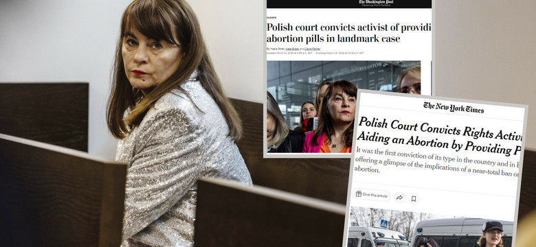 Justyna Wydrzyńska skazana za pomoc w aborcji. Tak reagują światowe media