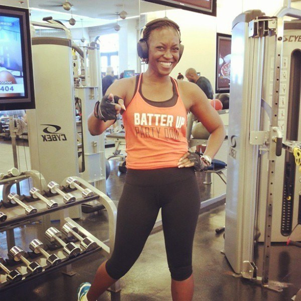 Kate Henshaw's dedication to sweating it out at the gym almost daily has turned her into a true celebrity fitness expert. [Instagram/K8henshaw] 
