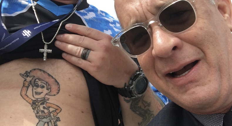 Tom Hanks Loved This Guy's Toy Story Belly Tattoo