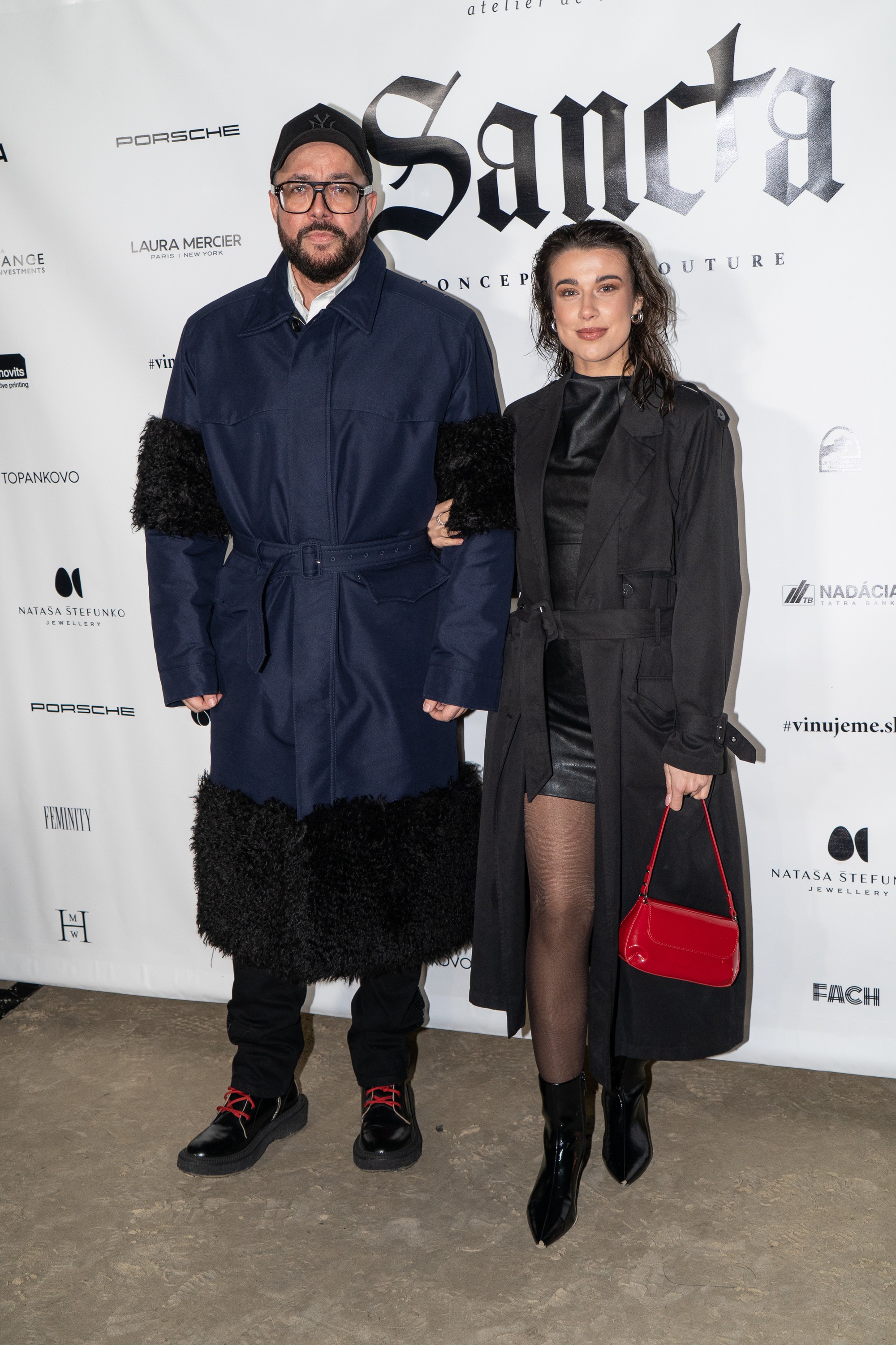 Módna prehliadka Marcel Holubec W. Fashion show 2025 - Michal Borec a Adriána Brnčalová.