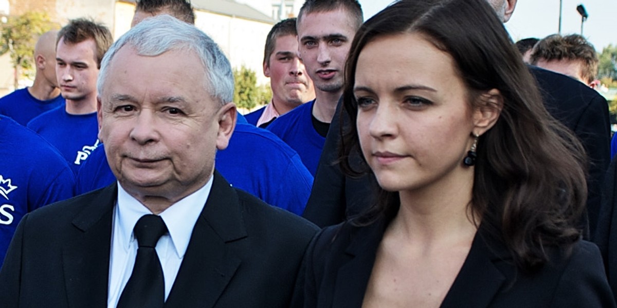 Jarosław Kaczyński i Magdalena Żuraw