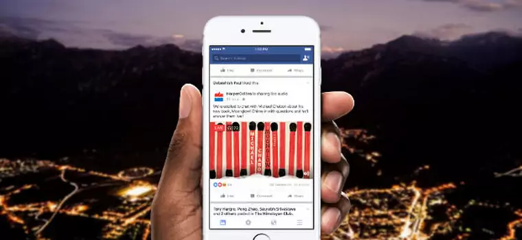 Facebook wprowadza do aplikacji transmisje audio dla wszystkich