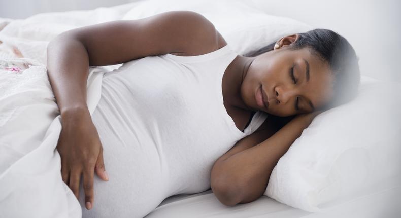 Pregnant woman sleeping(Getty images)