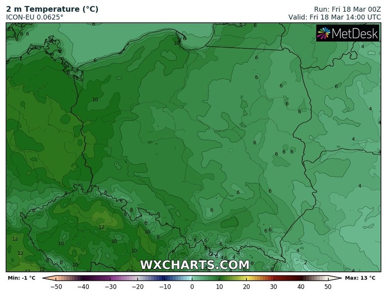 Temperatura ma być coraz niższa