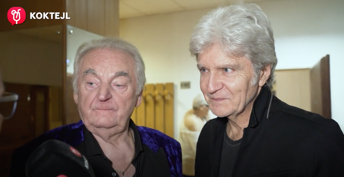 Spevák Peter Stašák a zabávač Štefan Skrúcaný.