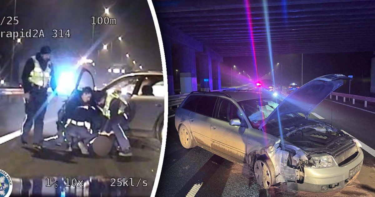 Brawurowa ucieczka kierowcy na DK 19. Po drodze zgubił błotnik i oponę. Absurdalne tłumaczenie