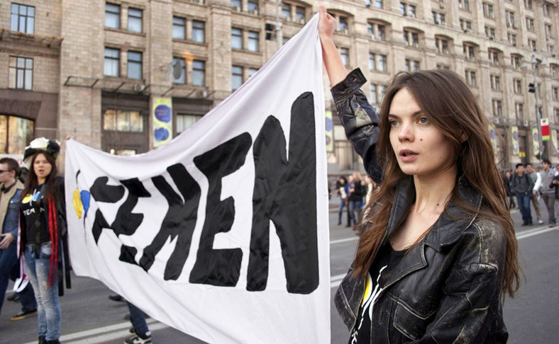 Oksana Shachko (kadr z filmu "Jestem Femen")