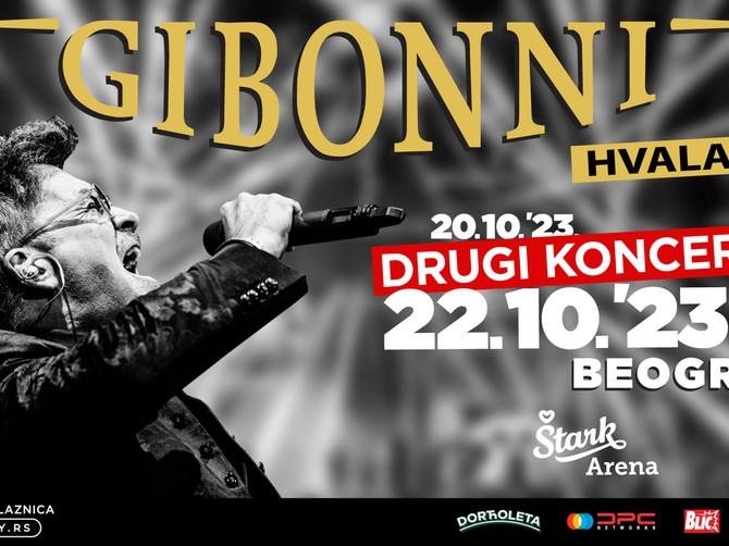 Zakazan drugi koncert Gibonnija u Beogradu