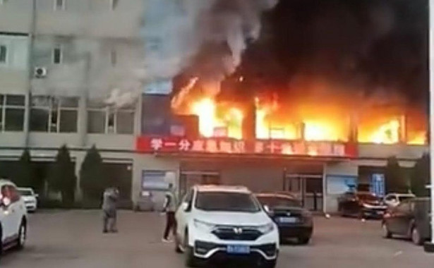 Pożar spółki węglowej w Chinach