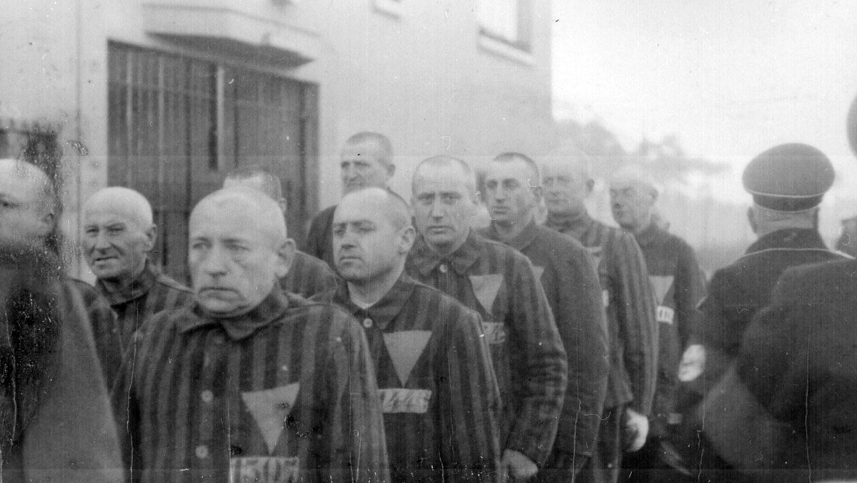 Więźniowie obozu koncentracyjnego Sachsenhausen, 1938 r.