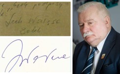 Czy to podpis Lecha Wałęsy 'Bolka'? Zestawienie dwóch wersji