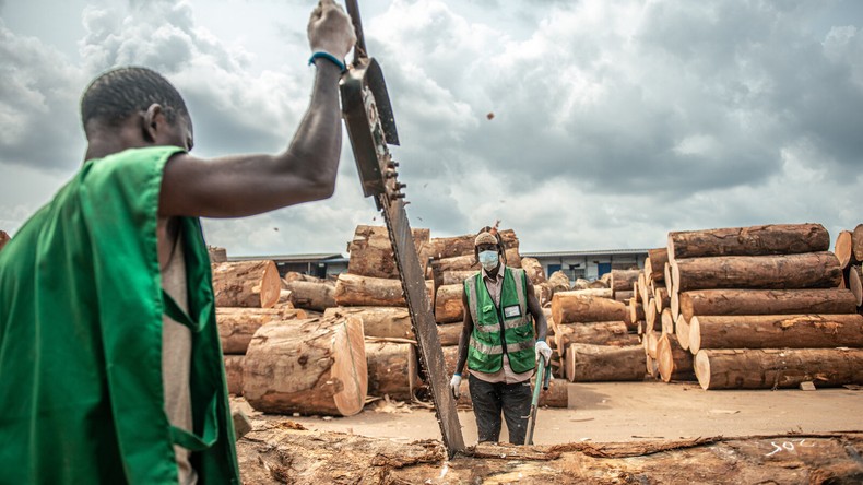 Gabon has been exporting raw logs to Europe, to China to India