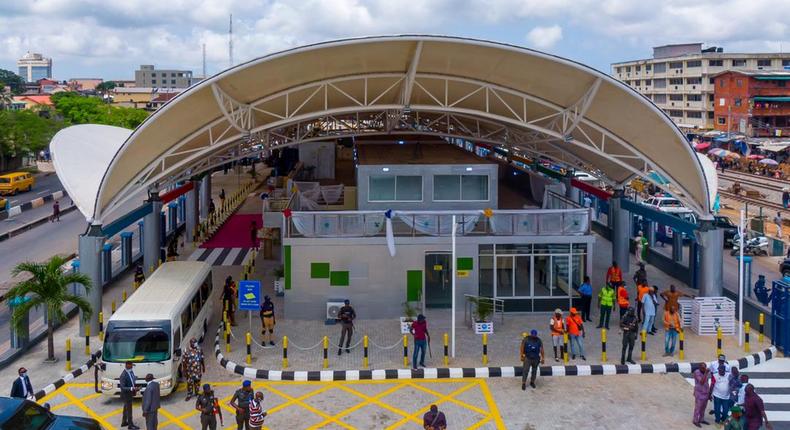 Gov Sanwo-Olu inaugurates Yaba Bus Terminal. [NAN]