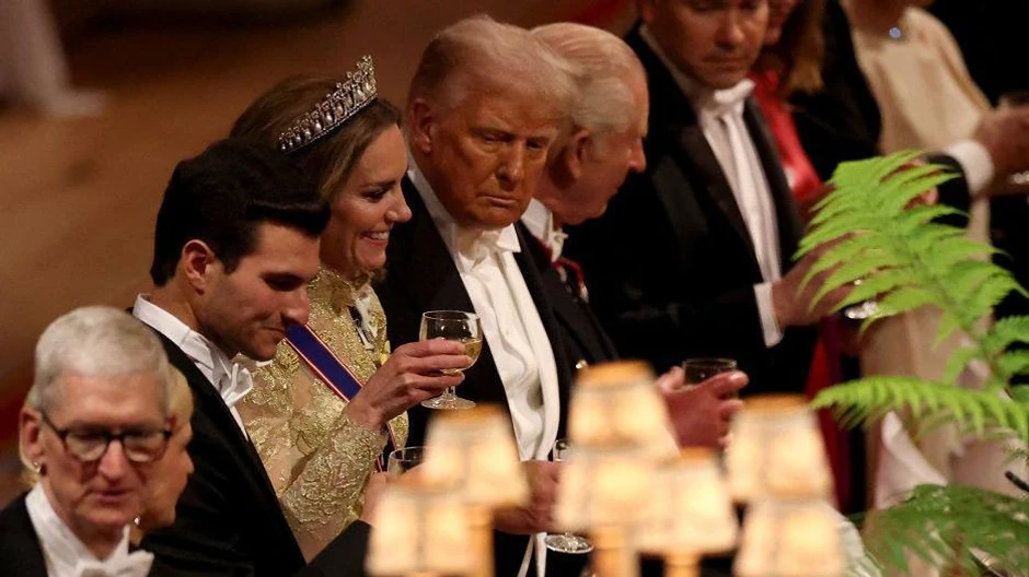 Donald Tramp je sedeo pored kralja Čarlsa sa jedne i Kejt Midlton sa druge strane | Foto: PA Media