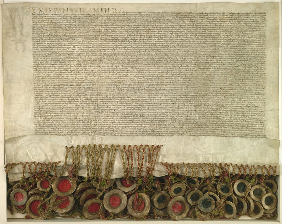 Akt Unii Lubelskiej z 1 lipca 1569 roku.