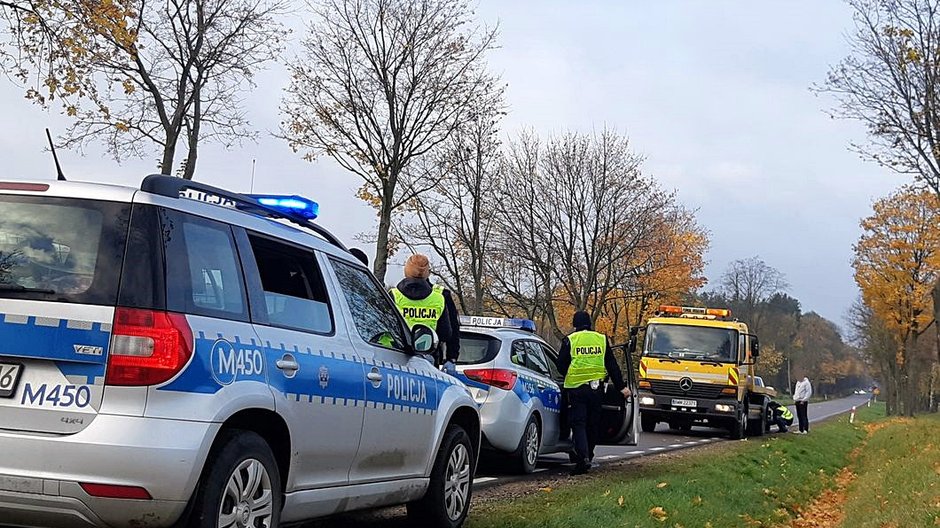 Jedno z zatrzymań "kuriera" przez policję z Bielska Podlaskiego