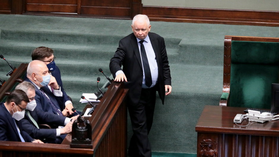 Jarosław Kaczyński w Sejmie. 23.06.2021 r.