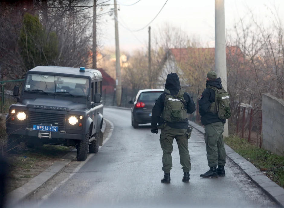 Policija u Ritopeku ispred Belivukove kuće strave