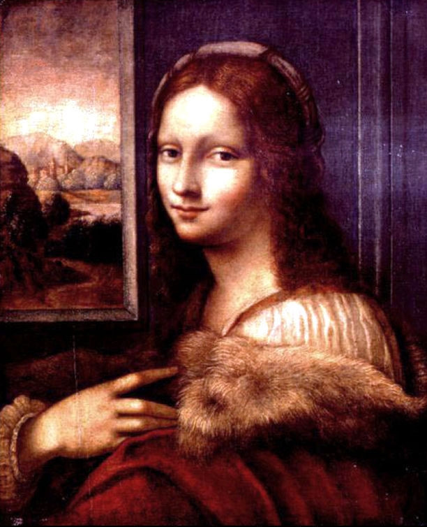Obraz Leonarda da Vinci "Dziewczyna w futrze"