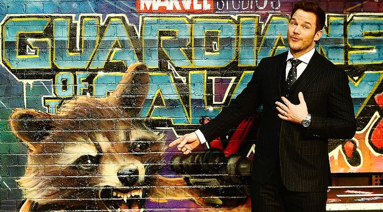 Chris Pratt A galaxis őrzői Vol.2 londoni premierjén