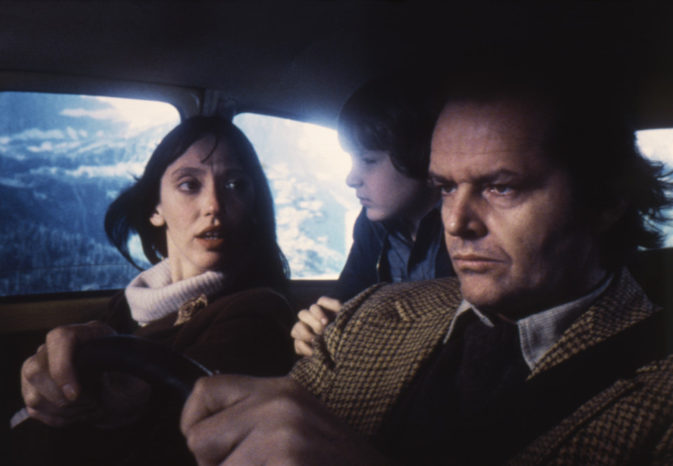 Shelley Duvall, Danny Lloyd, Jack Nicholson w "Lśnieniu"