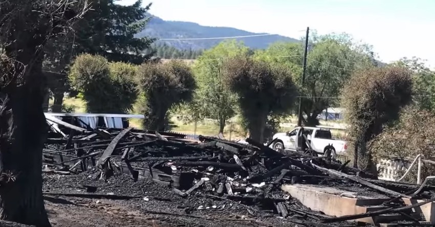 Zapaljena crkva u Britanskoj Kolumbiji u Kanadi