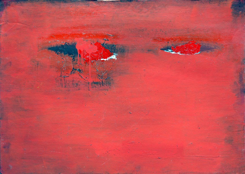 Gordan Nikolić, bez naziva, 2003, akril, 70 x 100 cm 