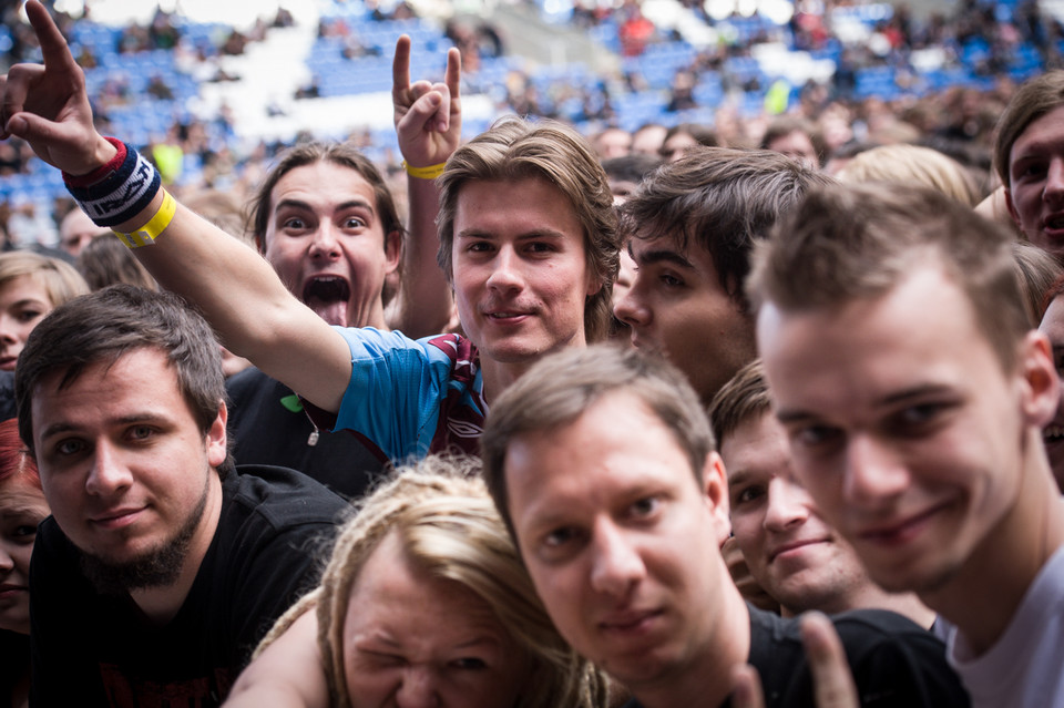 Publiczność na koncercie Iron Maiden w Poznaniu