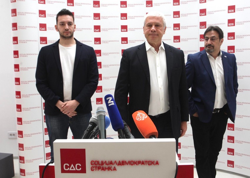 Pavle Grbović, Boris Tadić i Aris Movsesijan