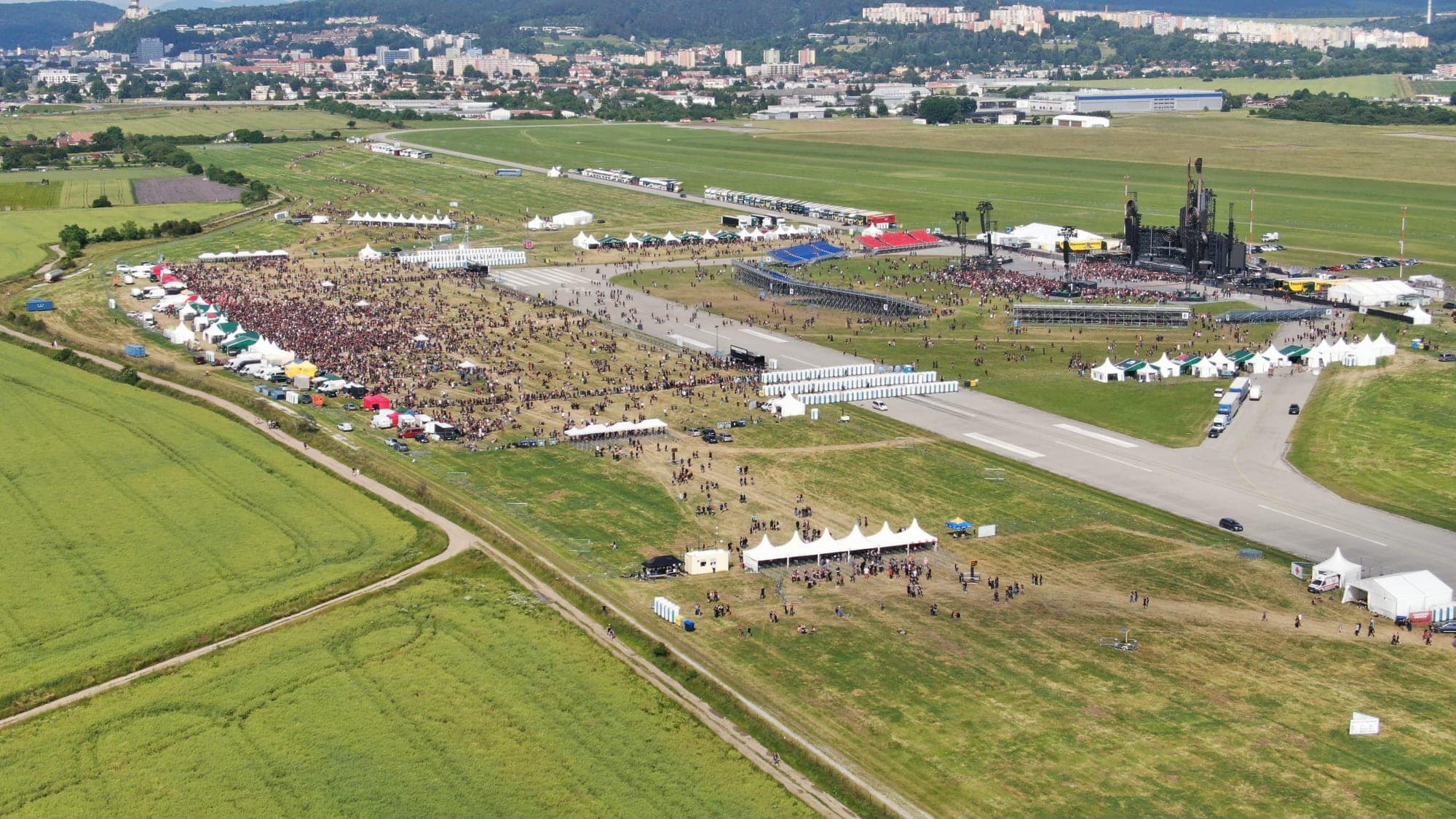 Koncert Rammstein v Trenčíne.
