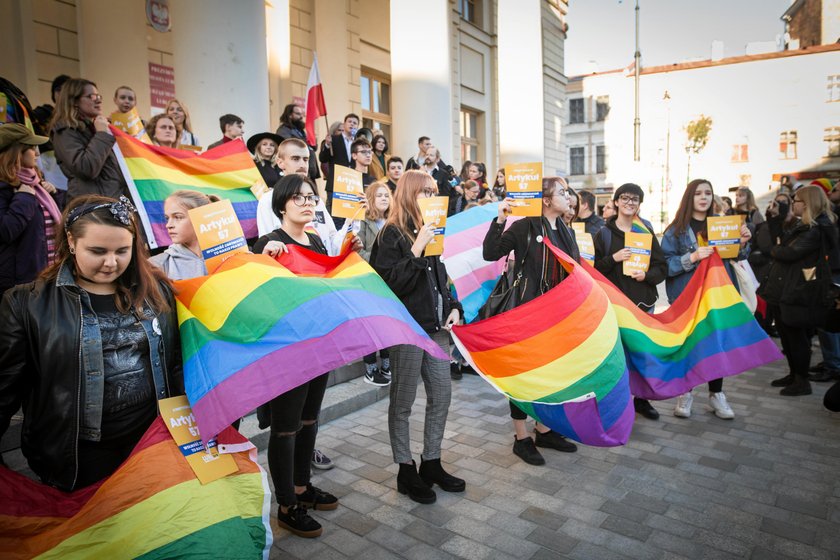 Protest w obronie Marszu Równości w Lublinie