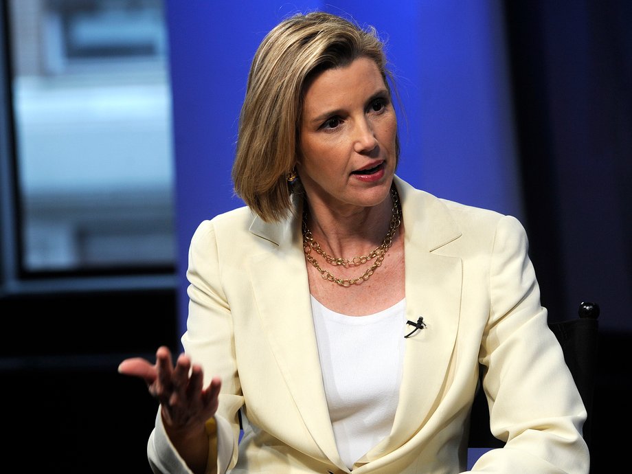 Sallie Krawcheck, former head of Bank of America's wealth- and asset-management division, speaks during an interview in New York, June 11, 2012.