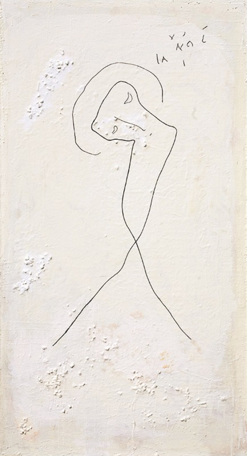 Cvetko Lainović - Hristos, 2005, ulje na platnu, 128x70