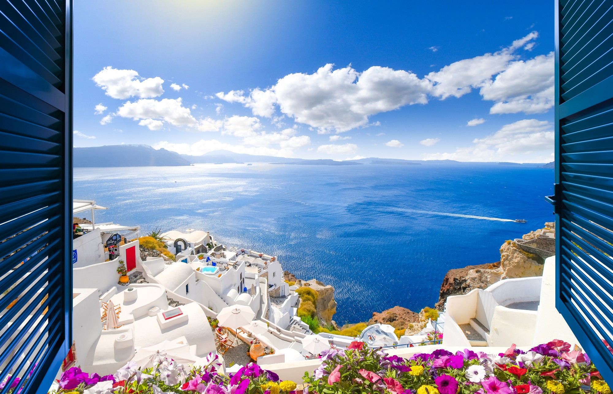Grécky ostrov Santorini.