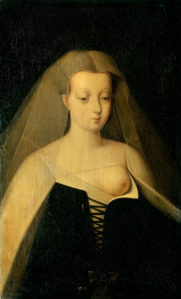 Portret Agnès Sorel, pędzla Philippe’a Comairasa, XIX w.