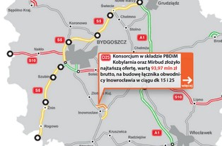 Łącznik obwodnicy Inowrocławia za 94 mln zł. Znamy najtańszą ofertę