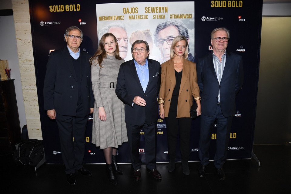 Premiera filmu "Solid Gold"- Jacek Bromski, Karolina Staniec, Janusz Gajos, Marta Nieradkiewicz, Olgierd Łukaszewicz