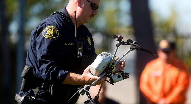 drone with police