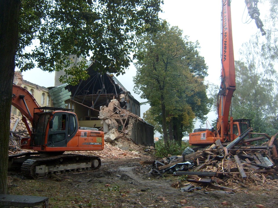 Rozbiórka kościoła w Bytomiu 