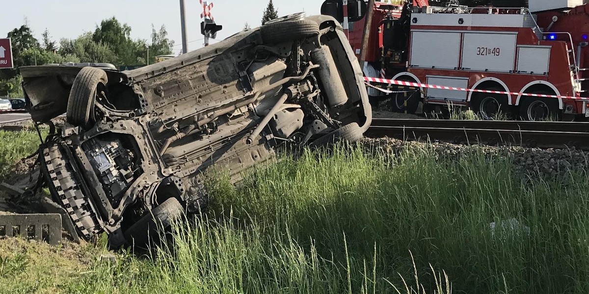 Wypadek na przejeździe kolejowym w Rzeszowie