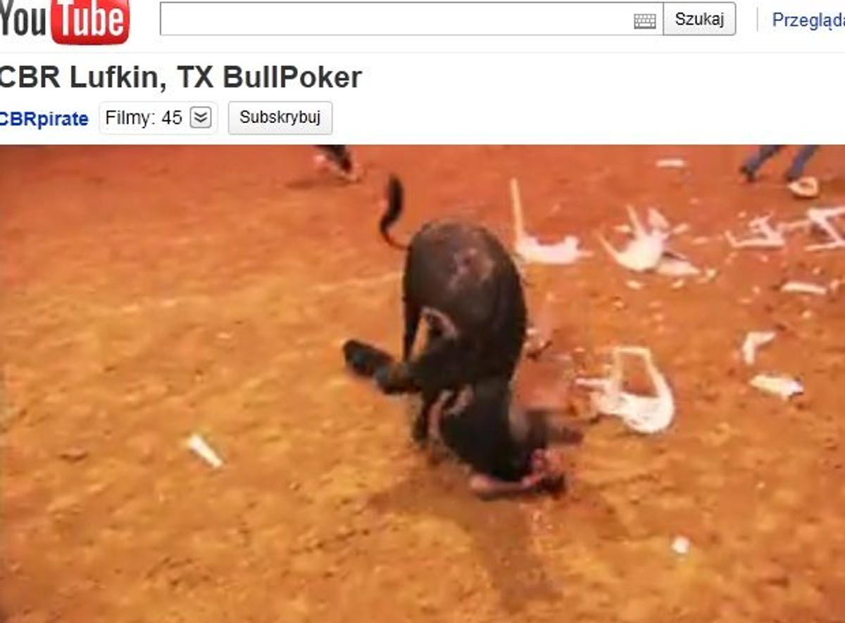 Masakra na rodeo. Byk nie chciał grać w pokera. Zobacz Wideo