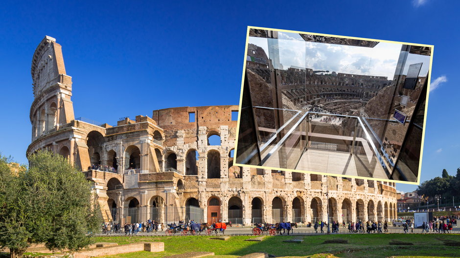 W Koloseum zainstalowano panoramiczną windę