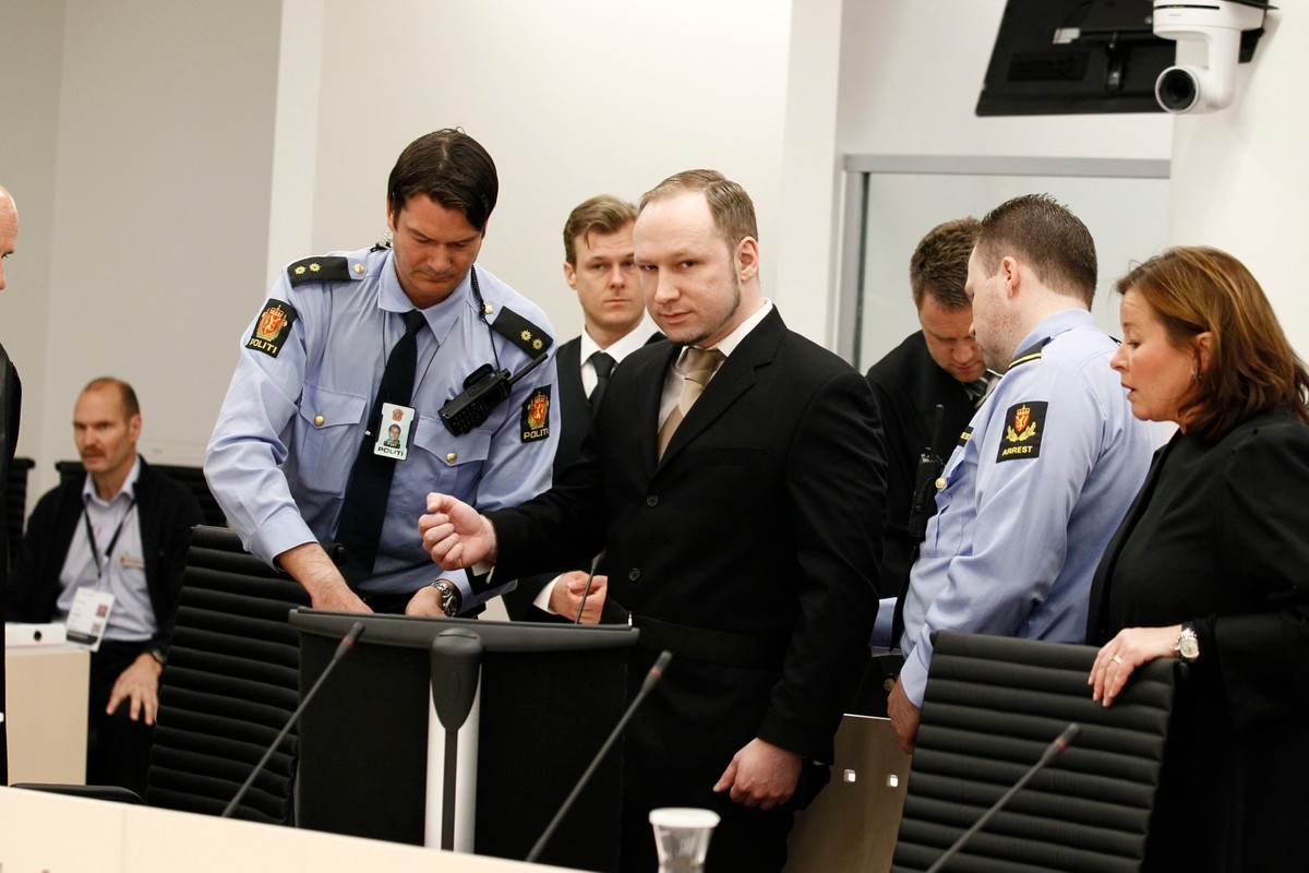 Anders Breivik w sądzie
