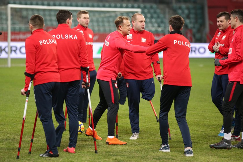 Pilka nozna. Reprezentacja Polski. Trening. 22.03.2018