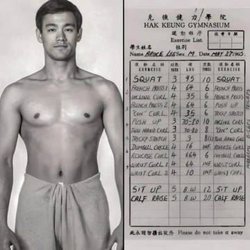 Bruce Lee Edzésterve